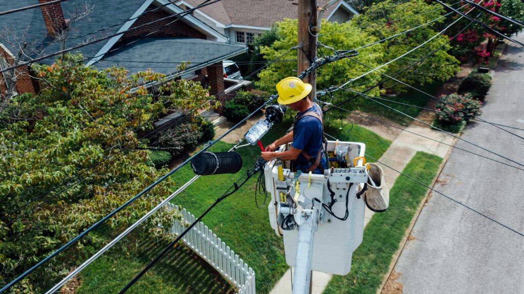 licensed electrician working on residential electrical project Raleigh NC